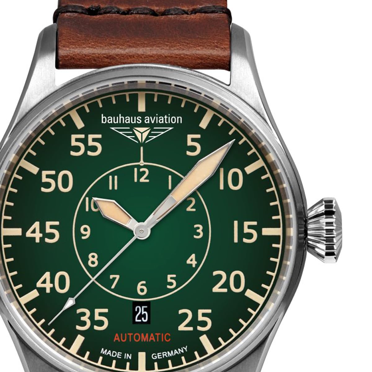 Bauhaus Herrenuhr Aviation CT-BHA Automatik Braun/Grün 2756-4