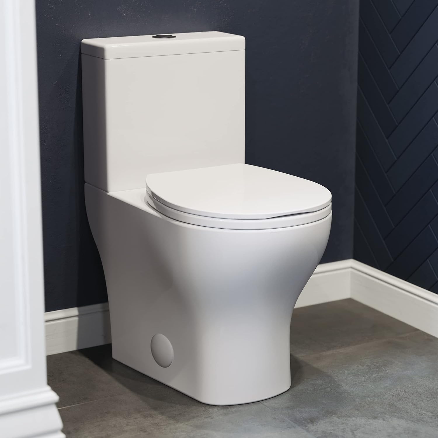 Swiss Madison Well Made Forever SM-2T257 Two Piece Toilet, Glossy White Dual Flush (TANK ONLY-BOX 1 of 2 ONLY)