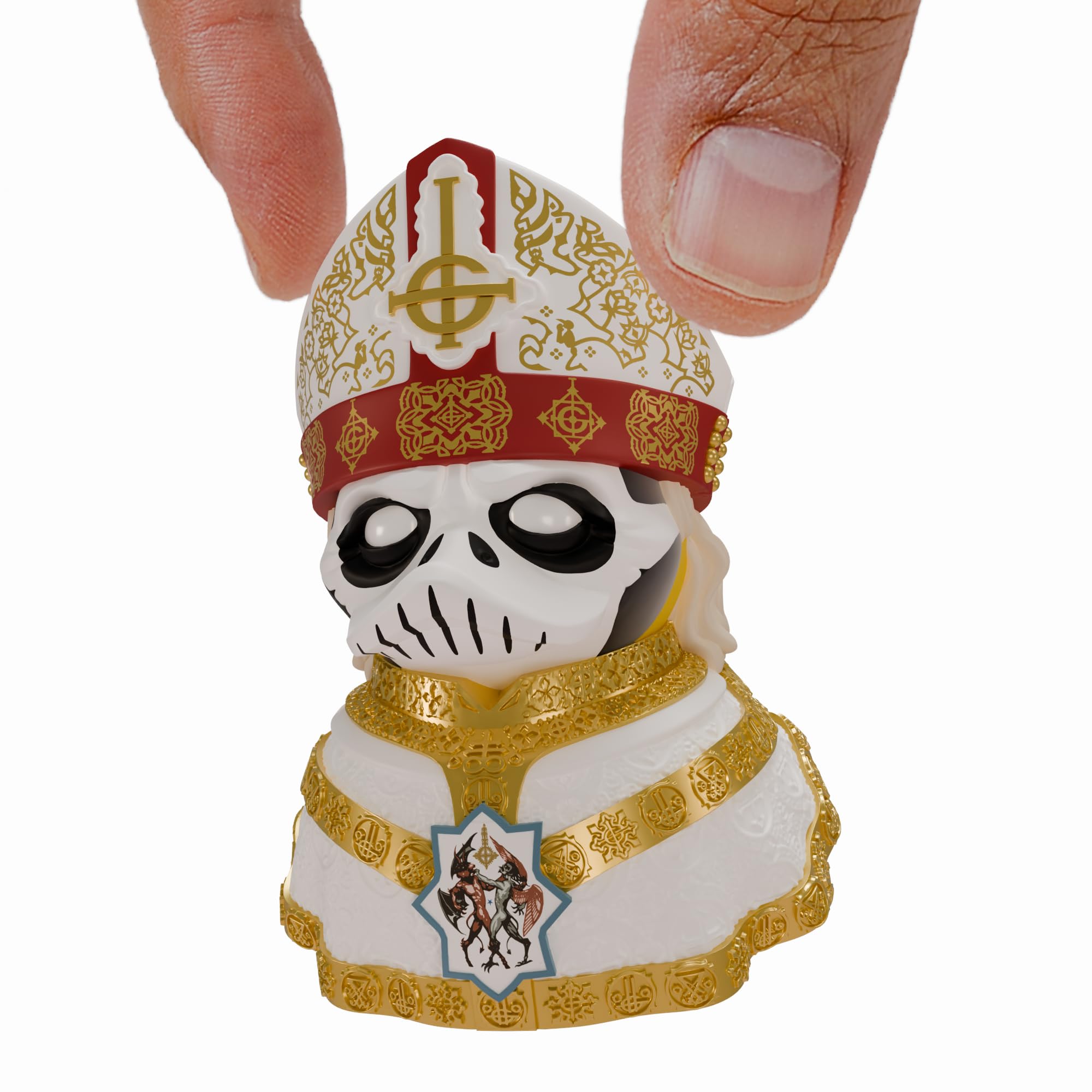 TUBBZ Mini: Ghost - Papa Nihil Cosplaying Rubber Duck Vinyl figure – Official Collectible for Fans of Ghost the band
