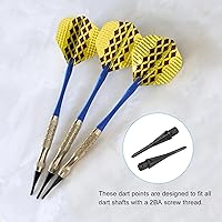 Vista 6 de PATIKIL Puntas de dardo de plástico 2BA hilo suave puntas de dardo de repuesto de punta de plástico de punta suave Accesorios de dardo