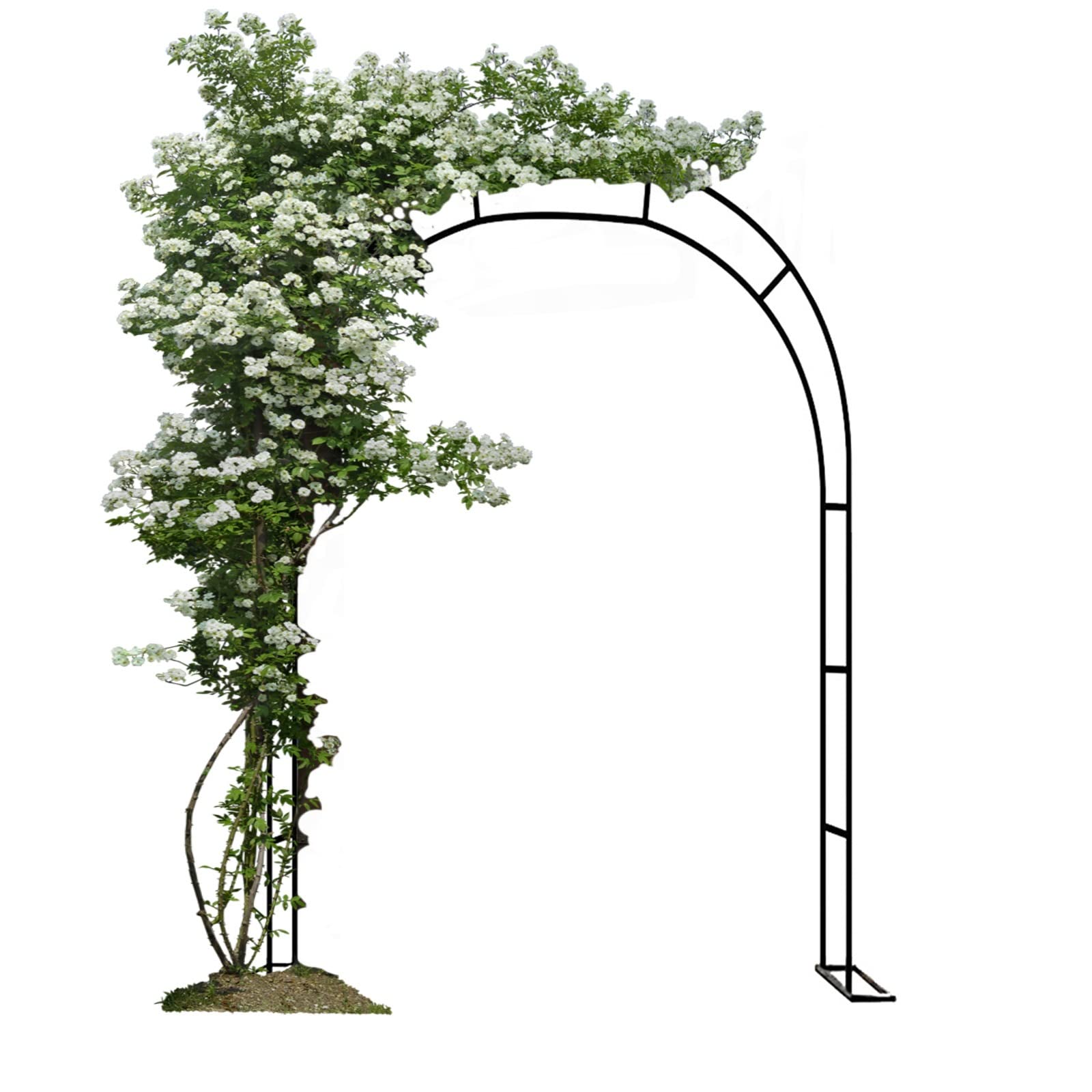 Krata ogrodowa na rośliny pnące i róże – 280 x 220 cm czarna metalowa róża podtrzymuje trwałą dekorację ślubną, idealna do ogrodnictwa i kompozycji kwiatowych na zewnątrz
