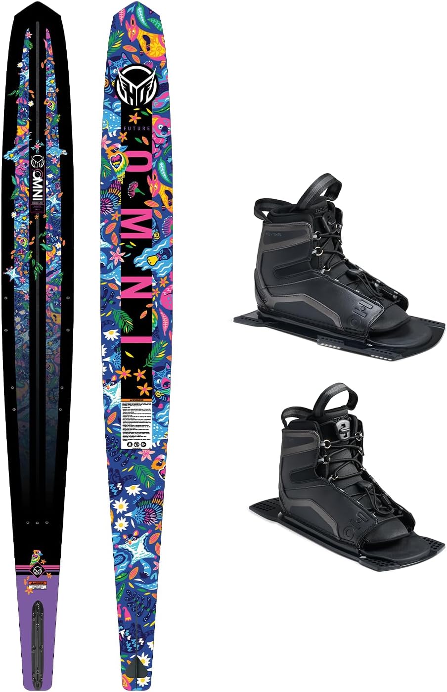 HO Sports Future Omni Jungle Waterski w/Double Stance Ultralite Boots