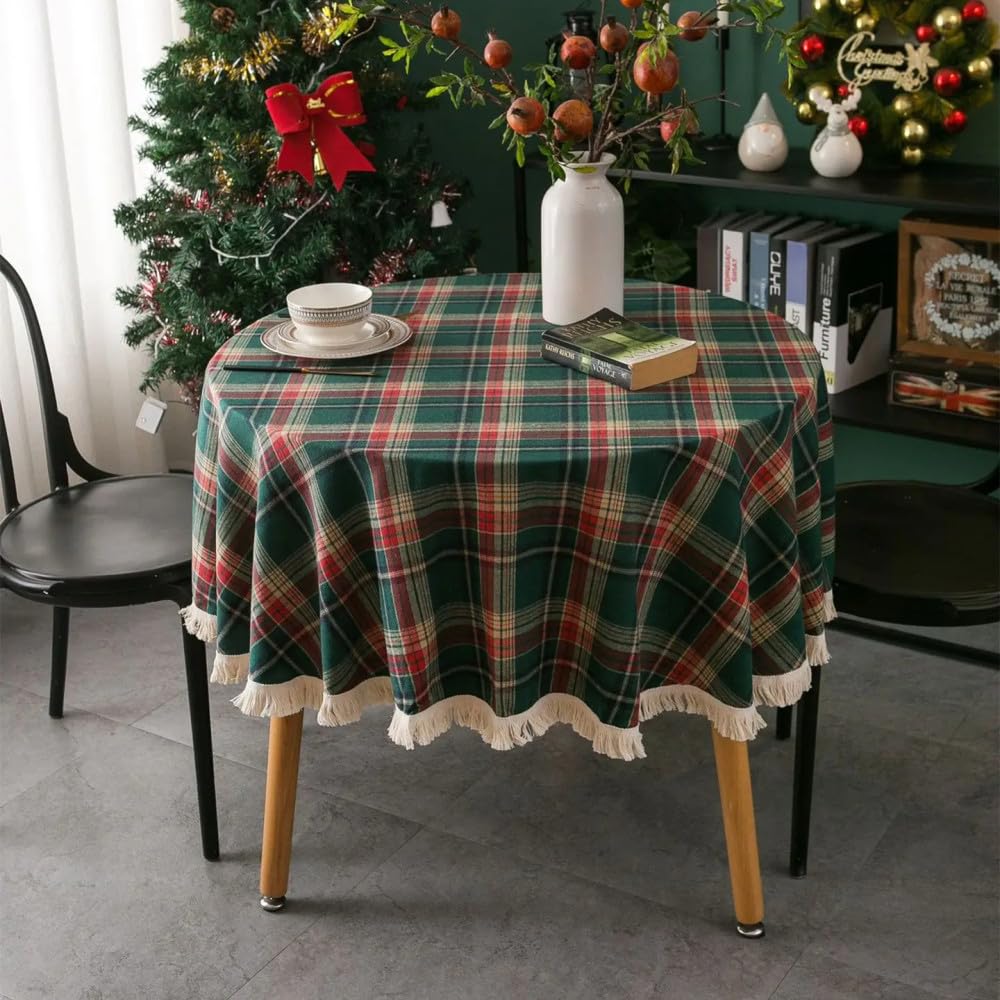 Nappe à carreaux chemin de table serviette lavable 140x220