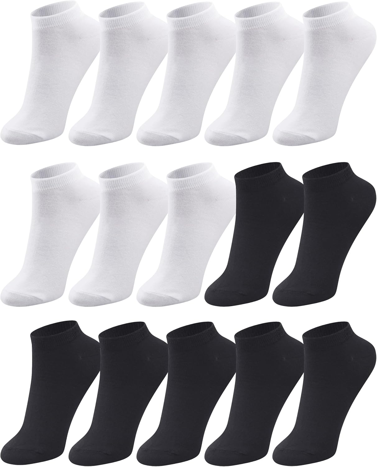 Duufin 15 Pairs Men's Ankle Socks Mens Low Cut Athletic Casual Short Socks for Men 7-9/10-13