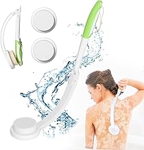 Back Cream Aid Kit (3 Interchangeable Brush Heads), Extra Long Back Brush with Long Handle - Optimal Back Care 2024