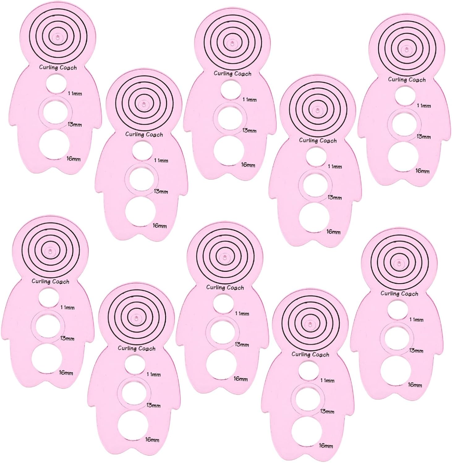 Paper Quilling Tool 10 Pcs Pink Plastic DIY Craft Accessory