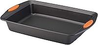 Rachael Ray Yum-o! 9x13 Nonstick Cake Pan - Versatile Lasagna Roasting Bakeware with Grippy Handles, Oven Safe 500°F