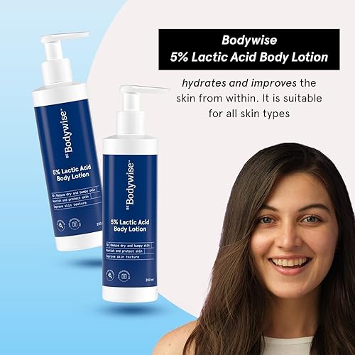 Miniatura 4 de PUU Be Bodywise - Loción corporal de ácido láctico al 5% para mujeres, con 5% de ácido láctico, extracto de aloe vera y extracto de CICA, mejora la