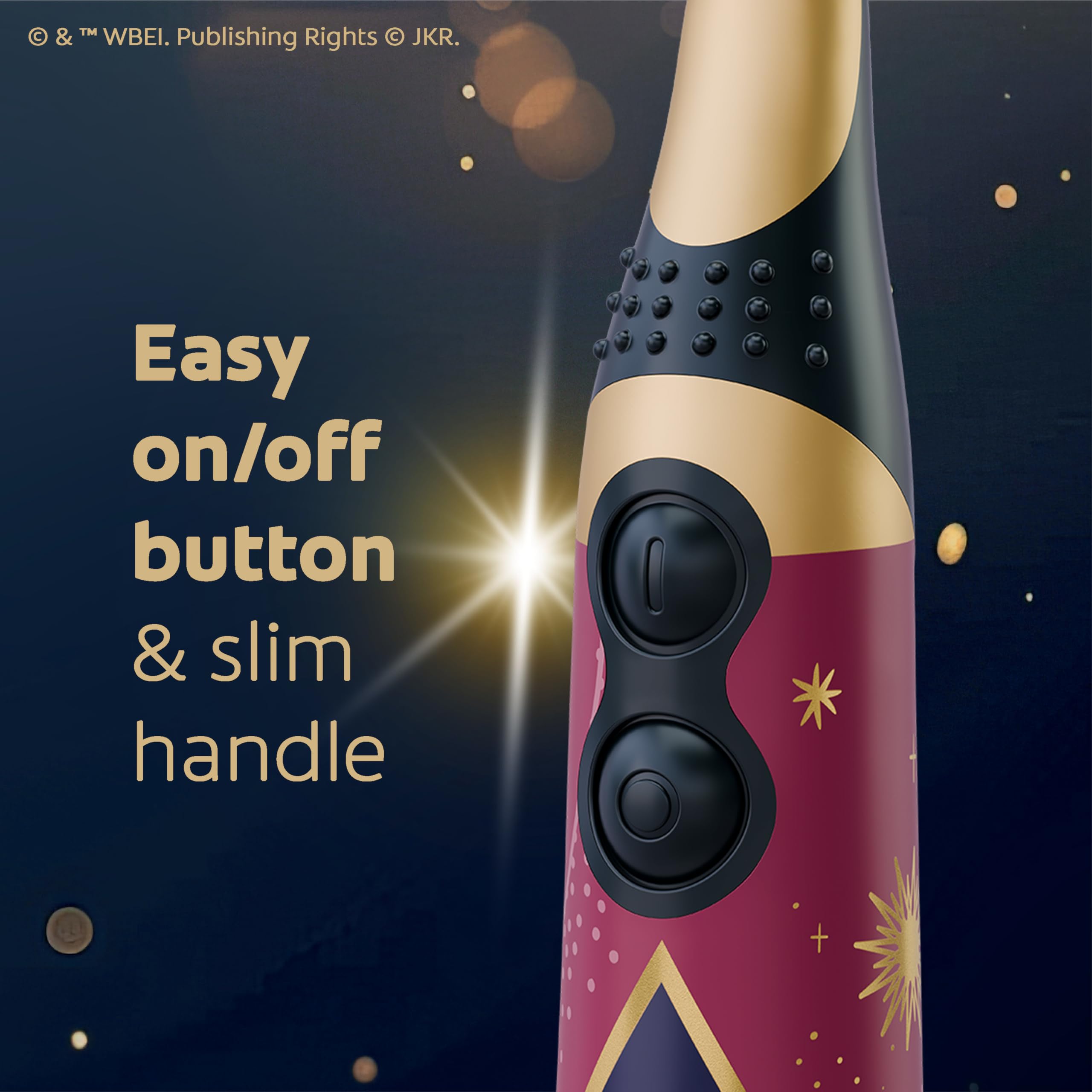 Colgate Harry Potter Kids Battery Toothbrush Multipack, Extra Soft Kids Vibrating Toothbrush, AA Batteries Included, 4 Pack, for Witches and Wizards Ages 3 and Older, Lay Flat Design - 5