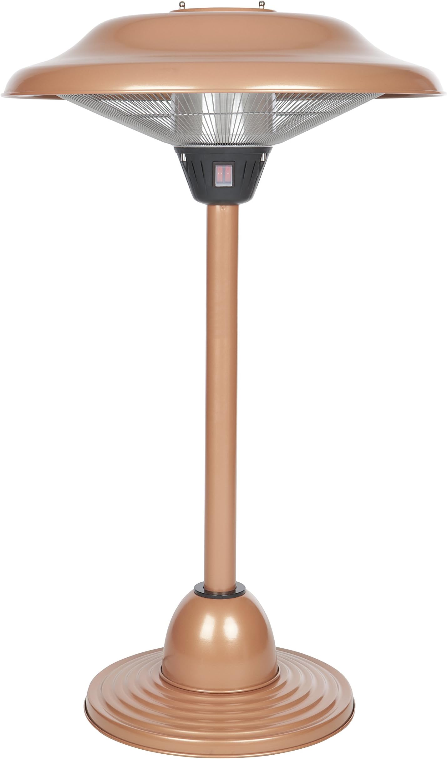 Fire Sense Copper Finish Table Top Round Halogen Patio Heater