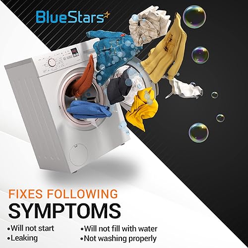 Miniatura 4 de BlueStars Juego de válvulas de agua fría y caliente DC62-30312J y DC62-30314K mejoradas DC62-30314K  Ajuste exacto para lavadoras Kenmore Samsung