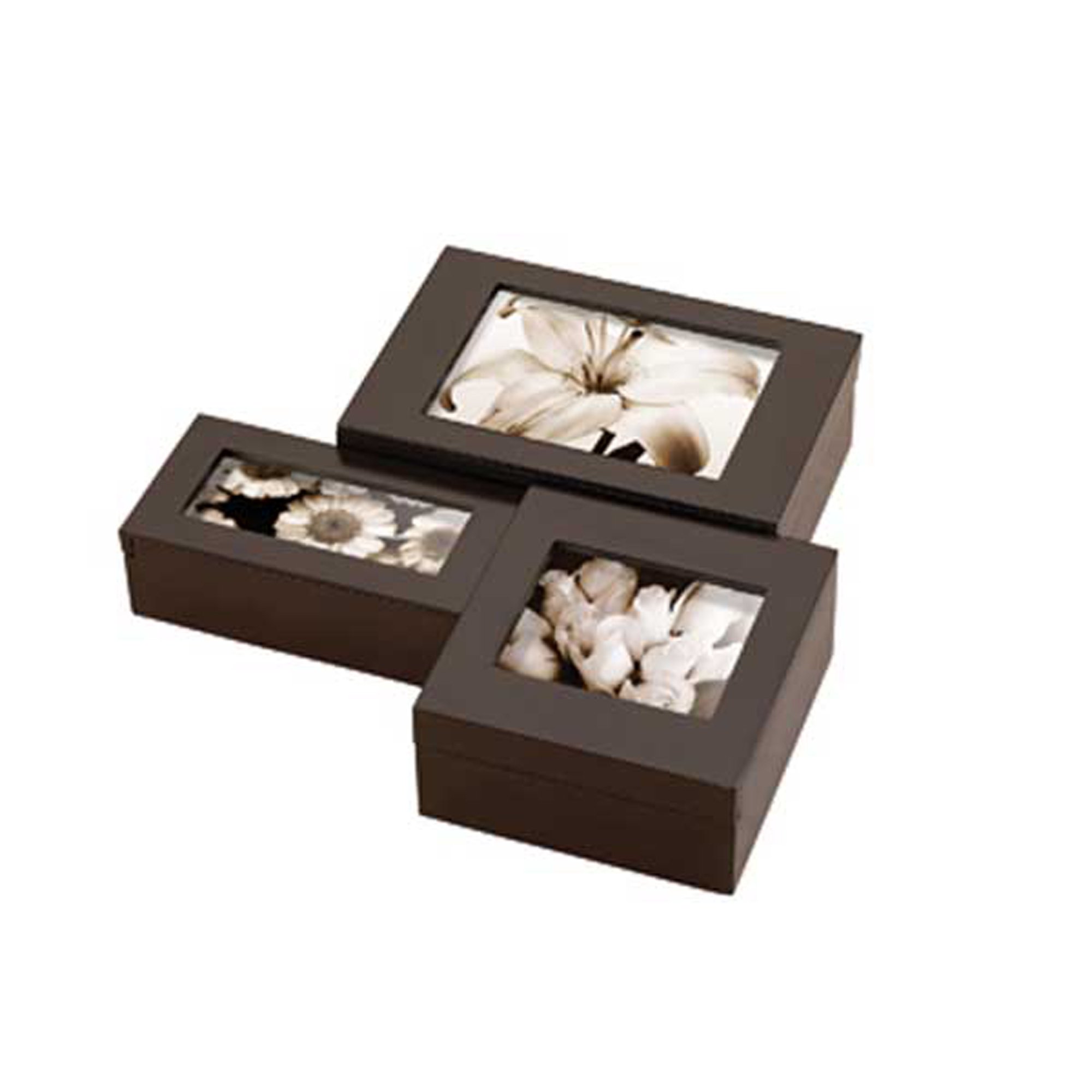 umbra STOWAWAY ストレージボックス Amazon.com: Umbra Stowaway Wood Storage Box with Photo 4-Openings