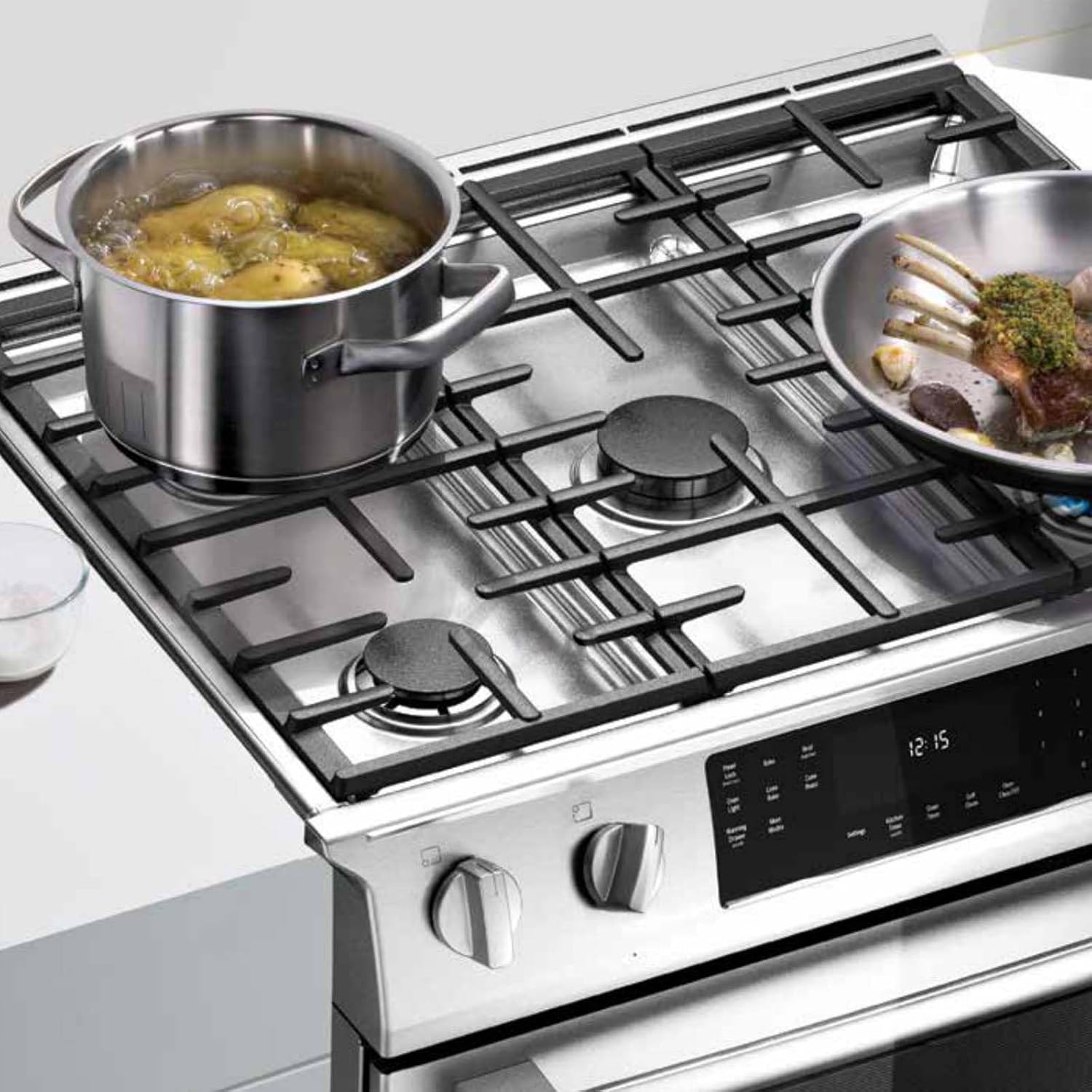 WB31X27150 Gas Burner Grate replace for JXGRATE1 GE Stove Electric Gas Stove Parts Stove Surface Top Center Grate Cast Iron Holder Replace WB31X24737 AP5985159