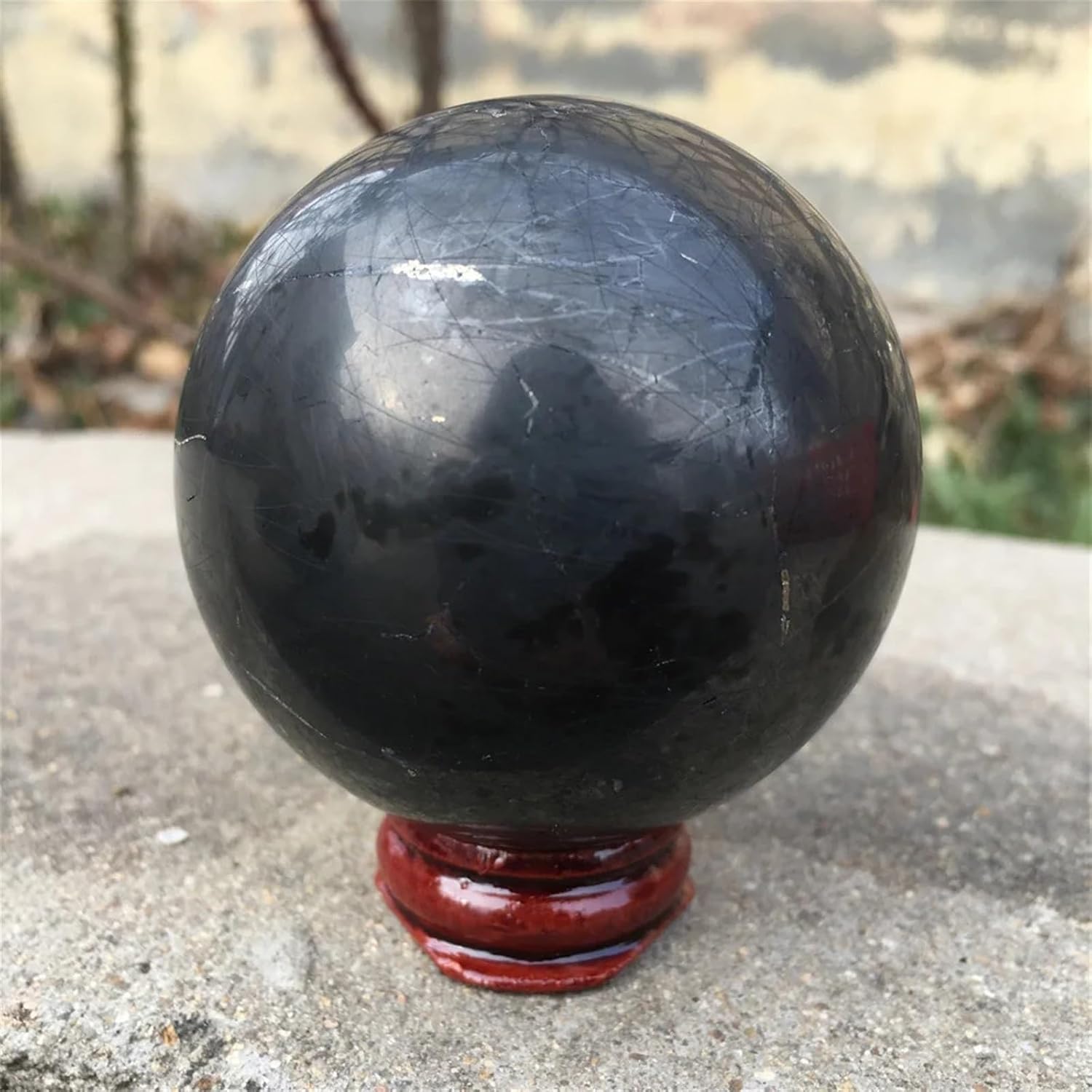 Shungite Crystal Black Ball Stone Ornaments Home Decoration Home Decor(50mm)