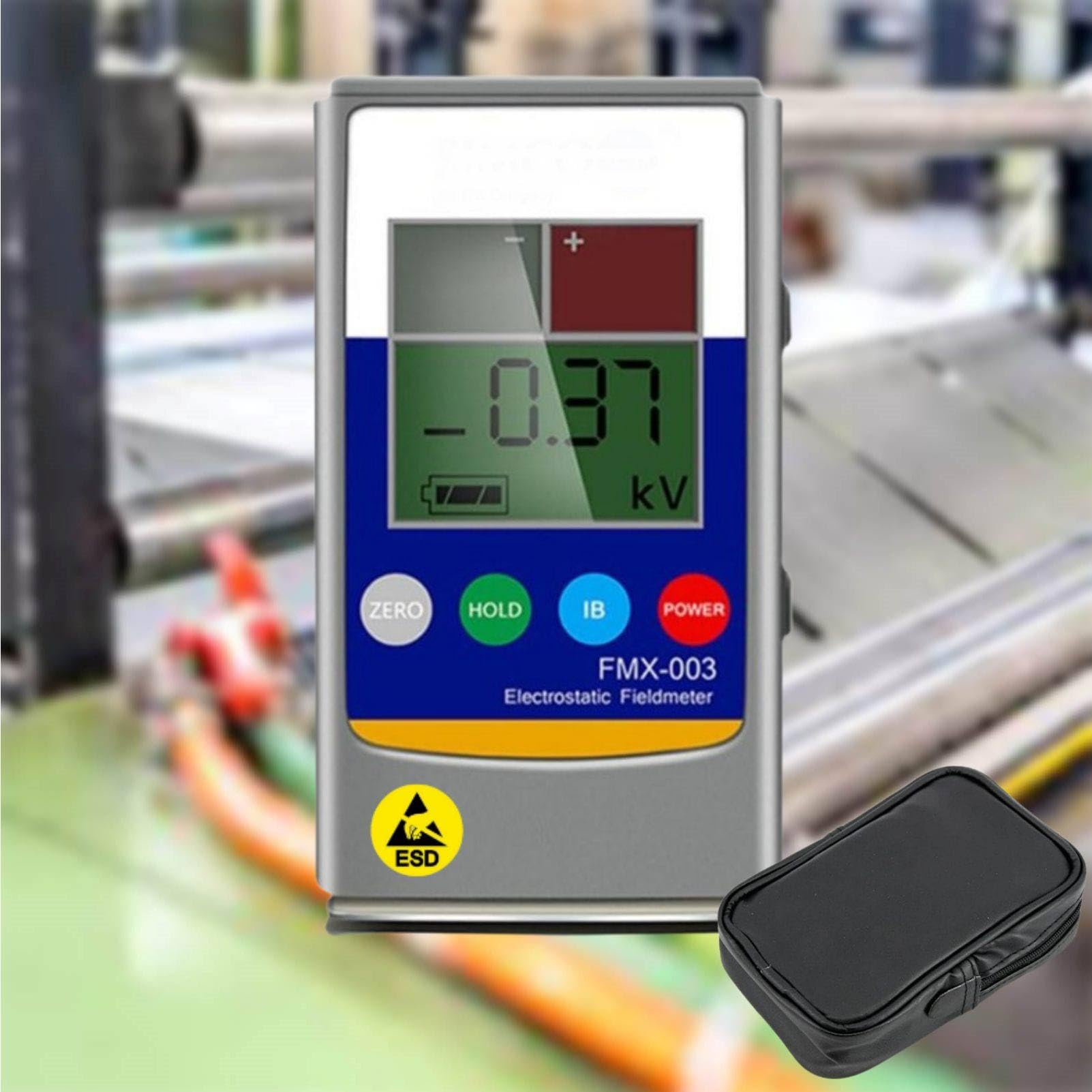 MhWrughts Electrostatic Field Meter Resistance Meter 0-20kV 2-in-1 ESD Tester for Semiconductor Factory and SMT Workshop 0~20KV