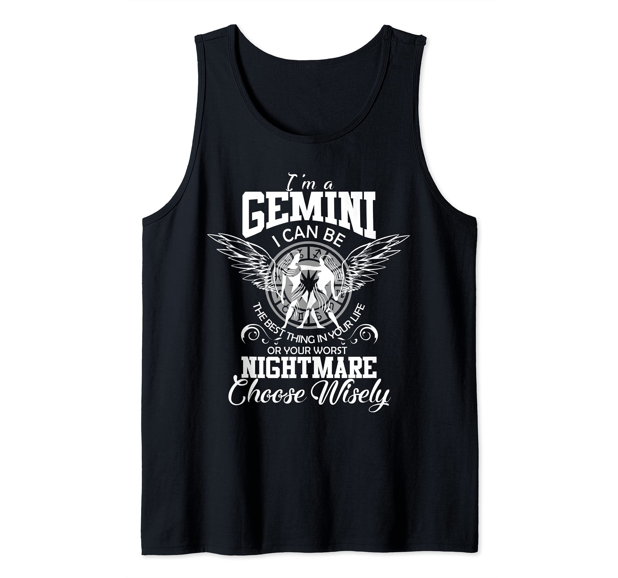 Gemini Zodiac Sign Women Man Kids Birthday Funny I'm Gemini Tank Top