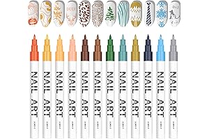 Kalolary 12 Color Manicure Nail Pens for 3D Art