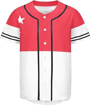 Vnurnrn Singapore Flag Mens Baseball Button Down Jersey Hipster Hip Hop T Shirts
