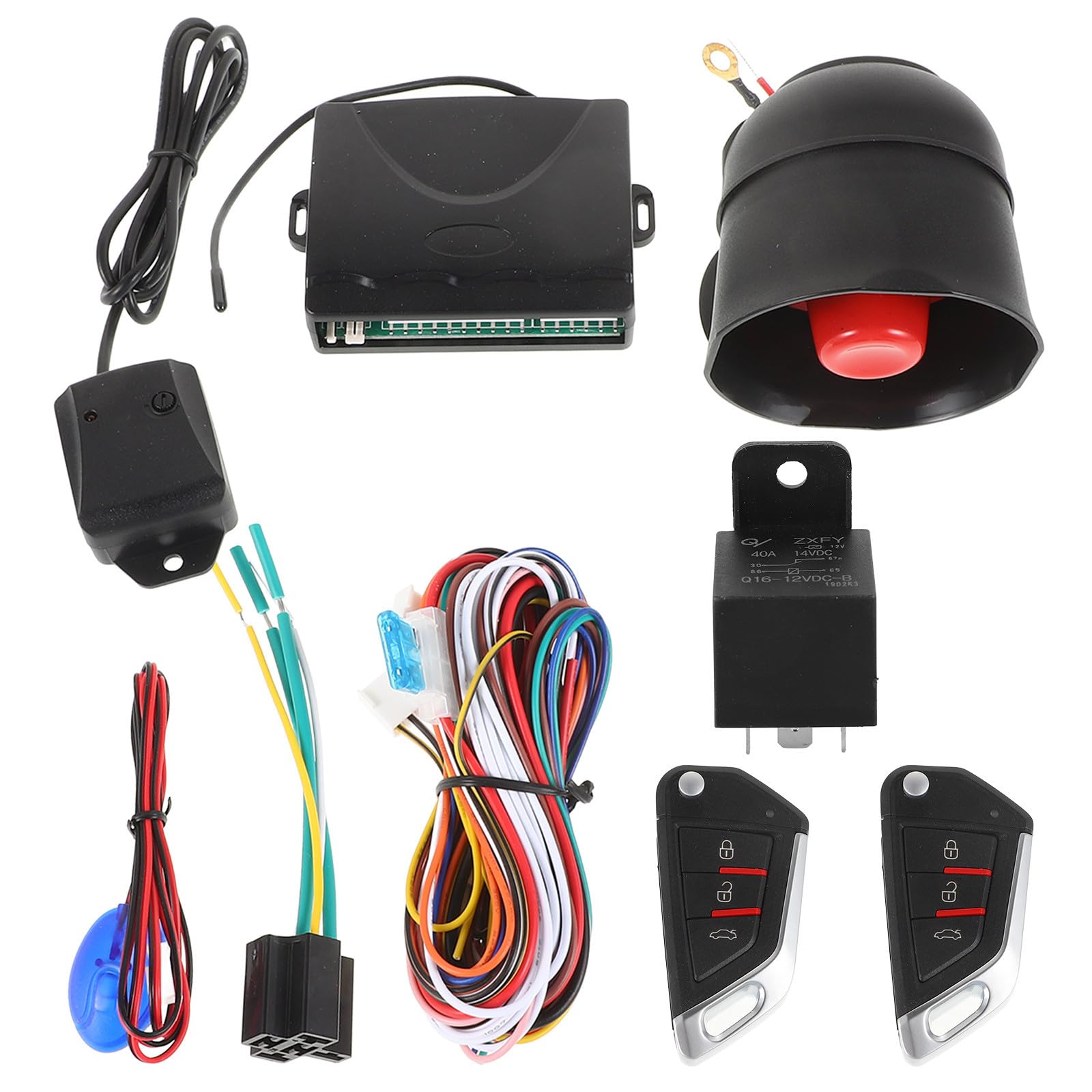 CLISPEED Kit D'entrée sans Clé de Voiture Système de Sécurité Automobile, Verrouillage Centralisé, Installation Facile et Design Convivial en Plastique et Métal