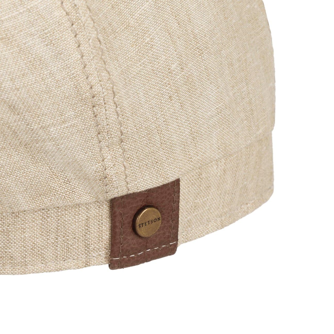 Stetson Casquette Hatteras en Lin Femme/Homme - Made in The EU Newsboy avec Visiere, Doublure Printemps-ete Ete