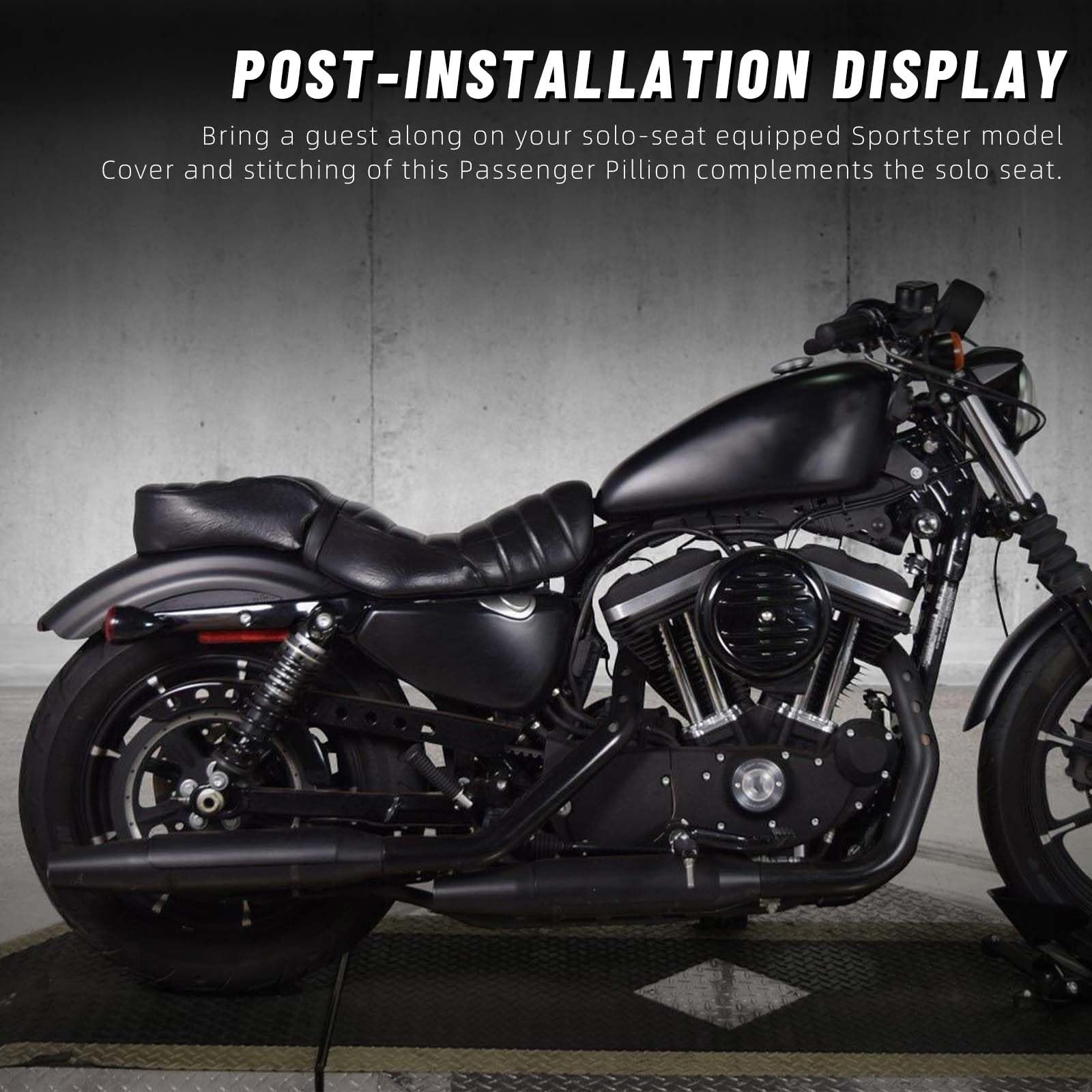 DREAMIZER Motorfiets bijrijdersstoel compatibel met Harley Davidson 2016-2022 Sportster Iron 883 XL883N modellen DREAMIZER Motorfiets bijrijdersstoel compatibel met Harley Davidson 2016-2022 Sportster Iron 883 XL883N modellen