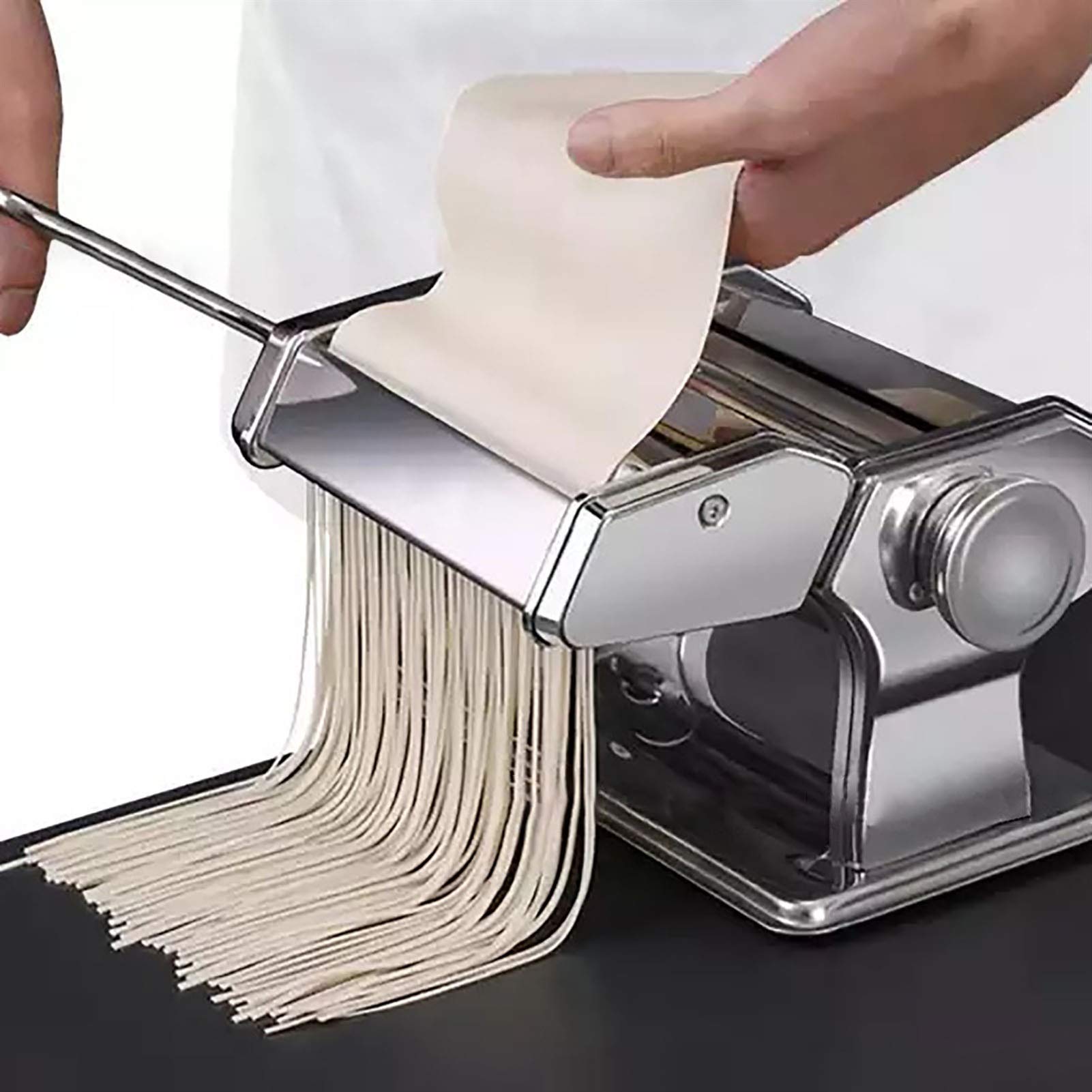 Máquina Para Hacer Pasta Rocker Split Prensa De Pasta De Dos Cuchillos Máquina De Pasta Manual Para El Hogar Máquina Para Hacer Fideos A Presión Fideos Diy Accesorio De Jugo Fresco Para Máquina Para