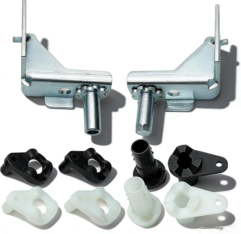 5303918455 Refrigerator Adjustable Door Hinge Kit Fit for Frigidaire | Ultra Durable, Left and Right Doors, Includes Left and Right Hinges, Door Closers and Hinge Bearings