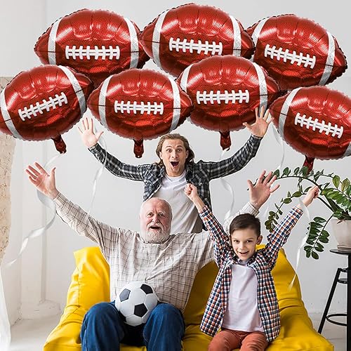 Miniatura 9 de Globos de fútbol, decoraciones de fiesta de fútbol, 22 pulgadas, globos de bola de fútbol de aluminio 4D, paquete de 6, decoraciones de cumpleaños