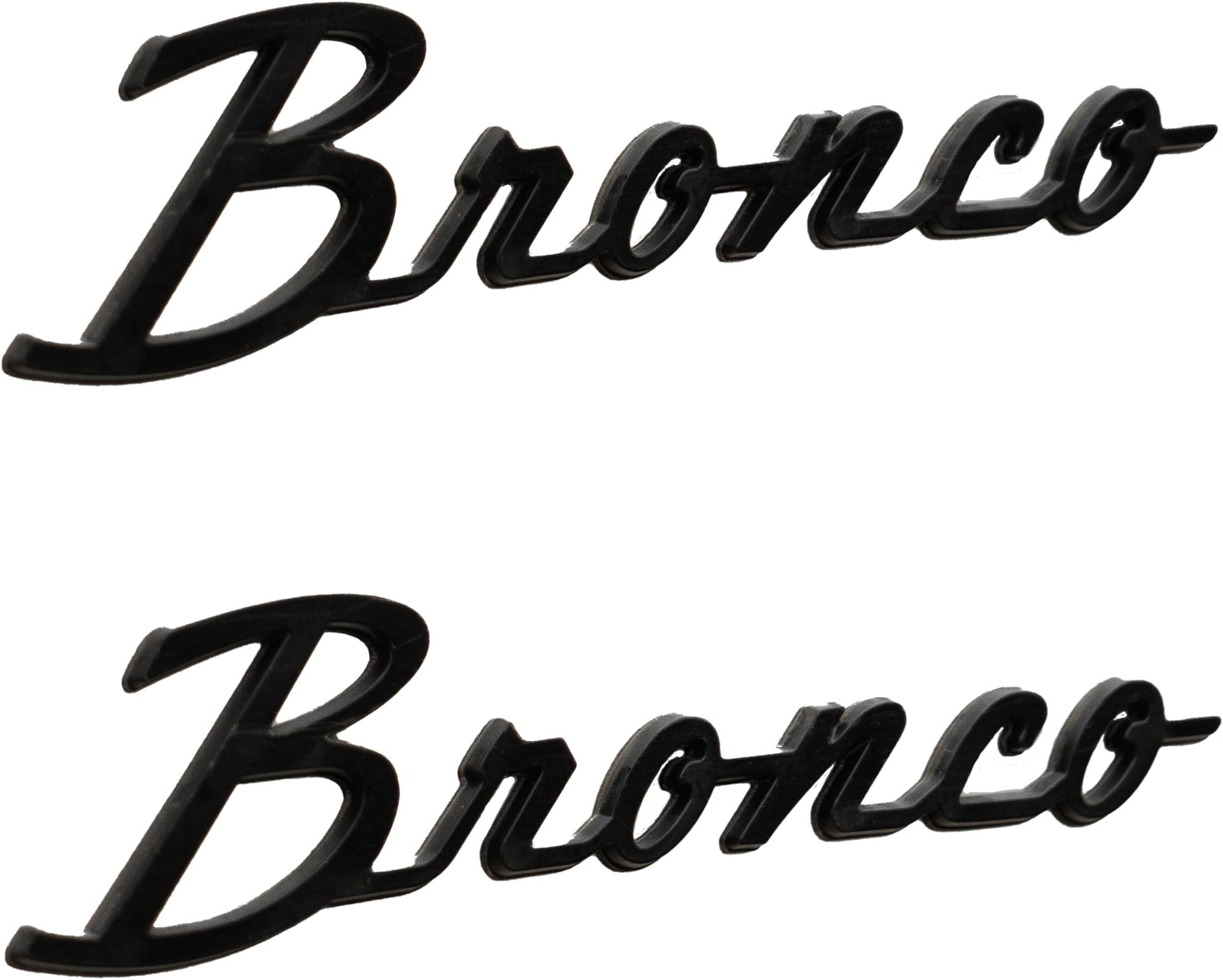 2021-2026 Ford Bronco Classic Gloss Black Fender Badge Kit M-1447-BSGS