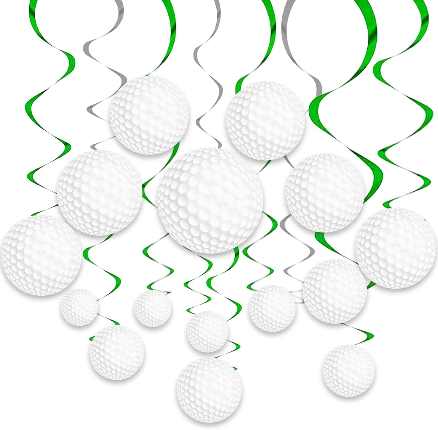 Amazon.com: 48Pcs Golf Party Decorations Hanging Swirls, Golf Theme ...