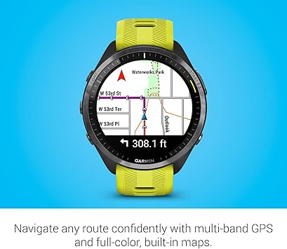 Garmin Forerunner 965 Running Smartwatch, Colorful AMOLED Display, Training Metrics and Recovery Insights, Amp Yellow and Black