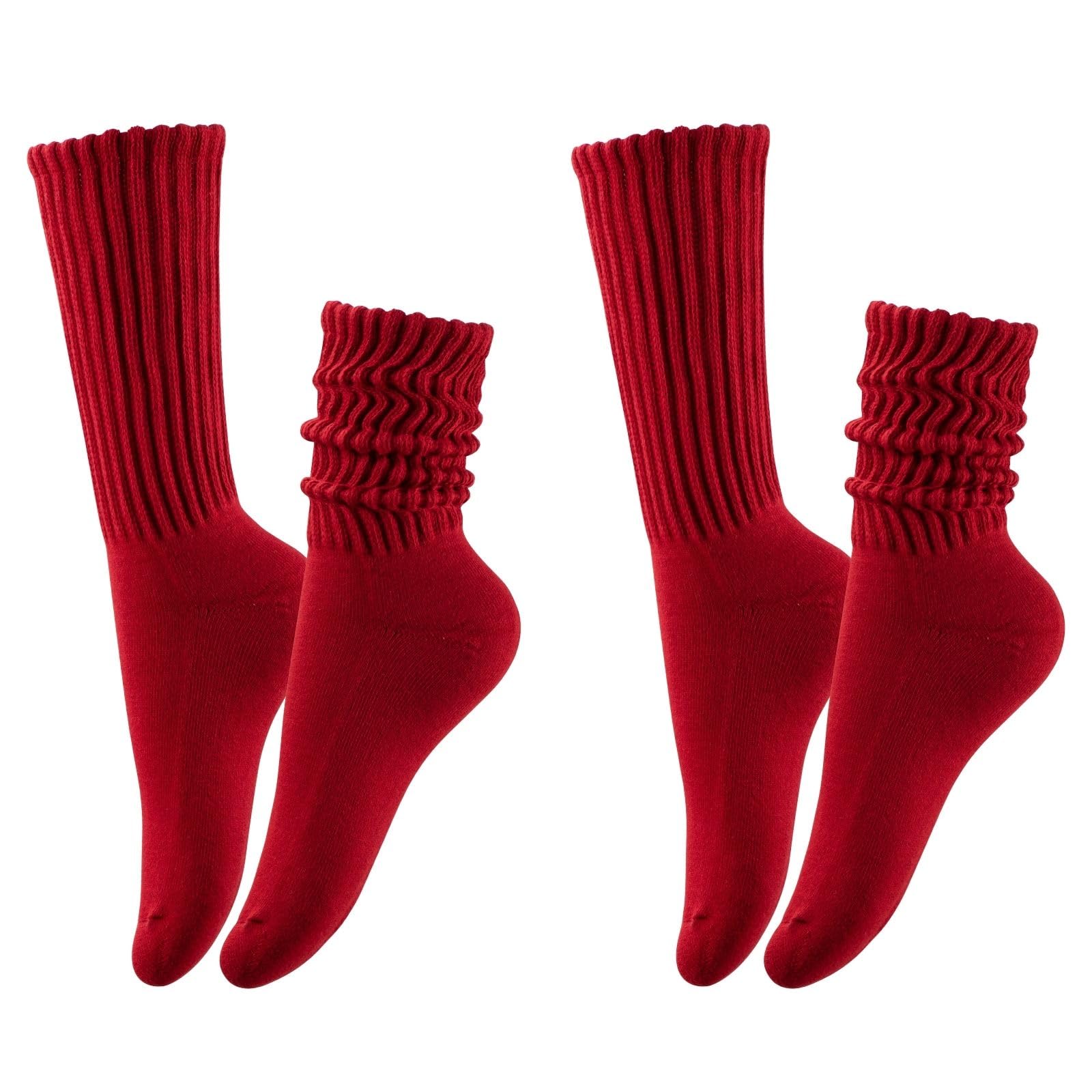 STNFAMILI Slouch Scrunch Socks, Slouch Scrunch High Tube Socks for Women