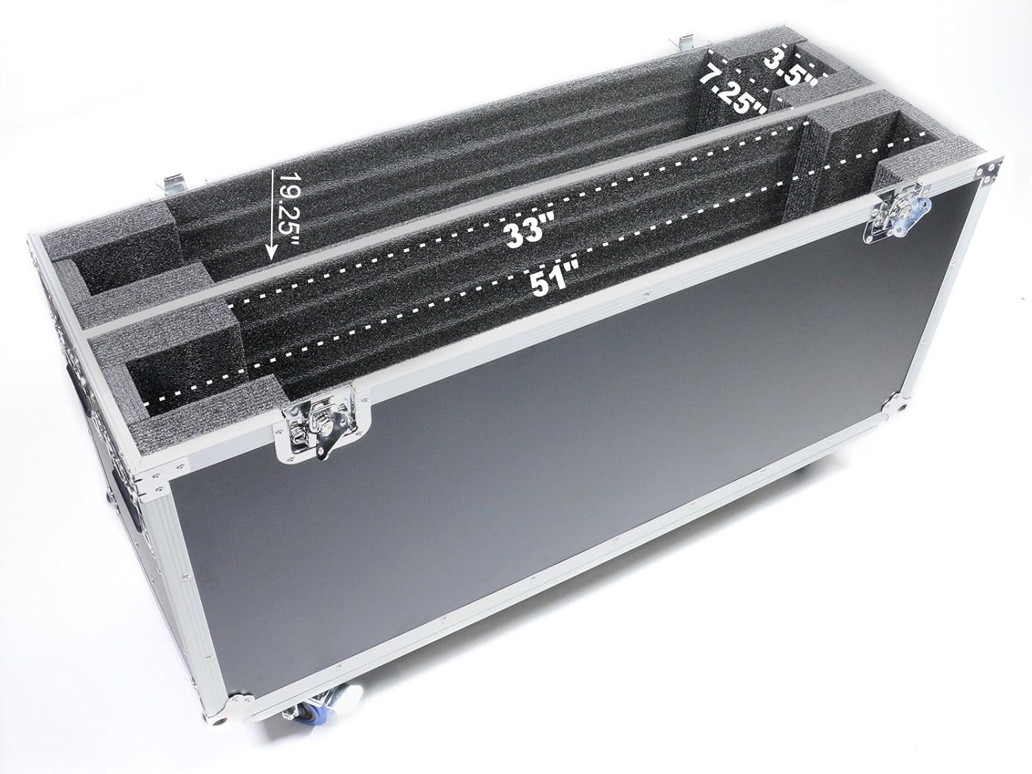 OSP Flight Adjustable Case for (2) 55" LED Screens | ATA-LED-55X2