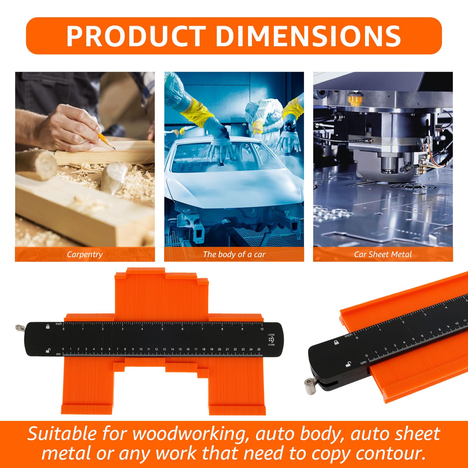 Irregular Measuring Instrument Shape Contour Duplicator Profile Gauge ...