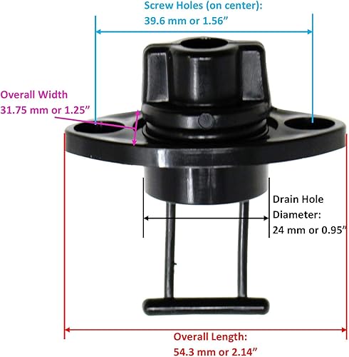 Miniatura 4 de JSP Manufacturing Kit de montaje universal de plástico para kayak y base para kayaks PelícanoKayaks de por vidasistema de desierto