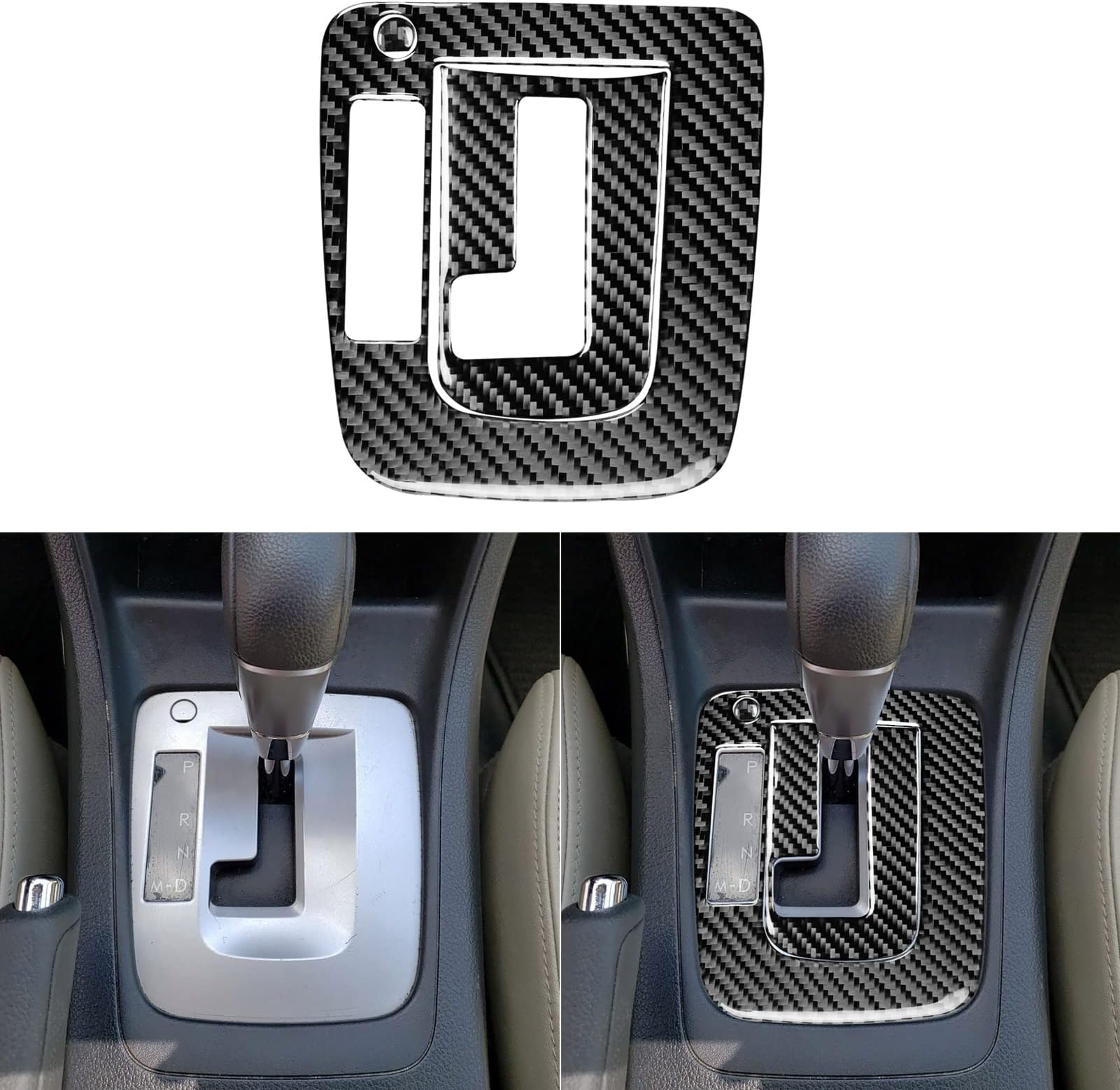 UOADA car Gear Shift Sticker Compatible with Subaru Impreza 2012 2013 2014 2015 2016,Compatible with Subaru XV Crosstrek 2013 2014 2015 2016 2017. (Light Switch) (Gear Shift Set)