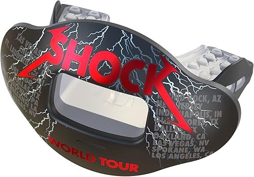 Miniatura 9 de Shock Doctor Max Airflow - Protector de labios, protección bucal completa compatible con frenillos, protector bucal de ajuste instantáneo para