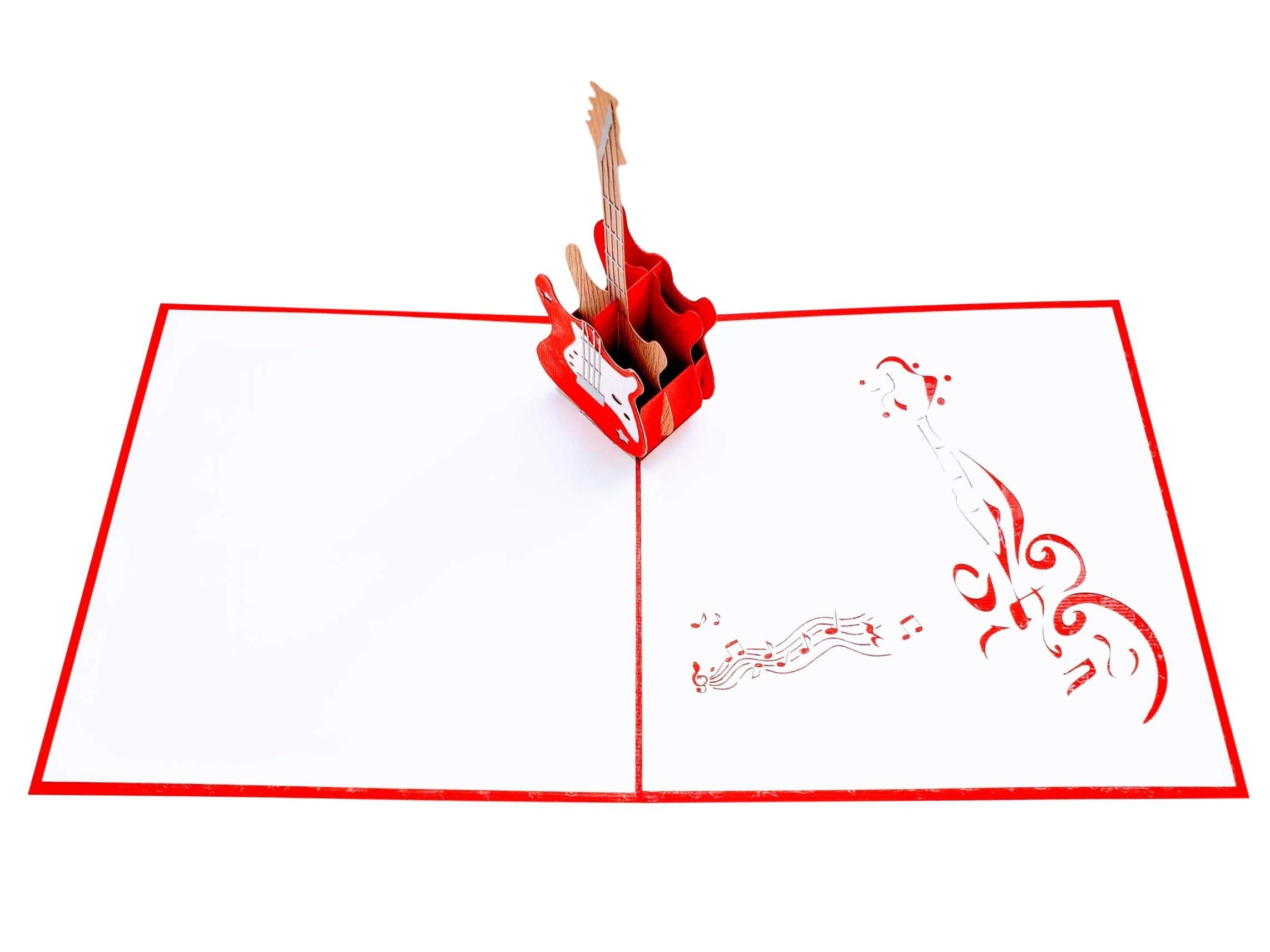 iGifts And Cards Impresionante tarjeta de felicitación desplegable para bajo – Amistad, feliz cumpleaños, amantes de la música, agradecimiento, Rock N Roll, felicitaciones, celebración