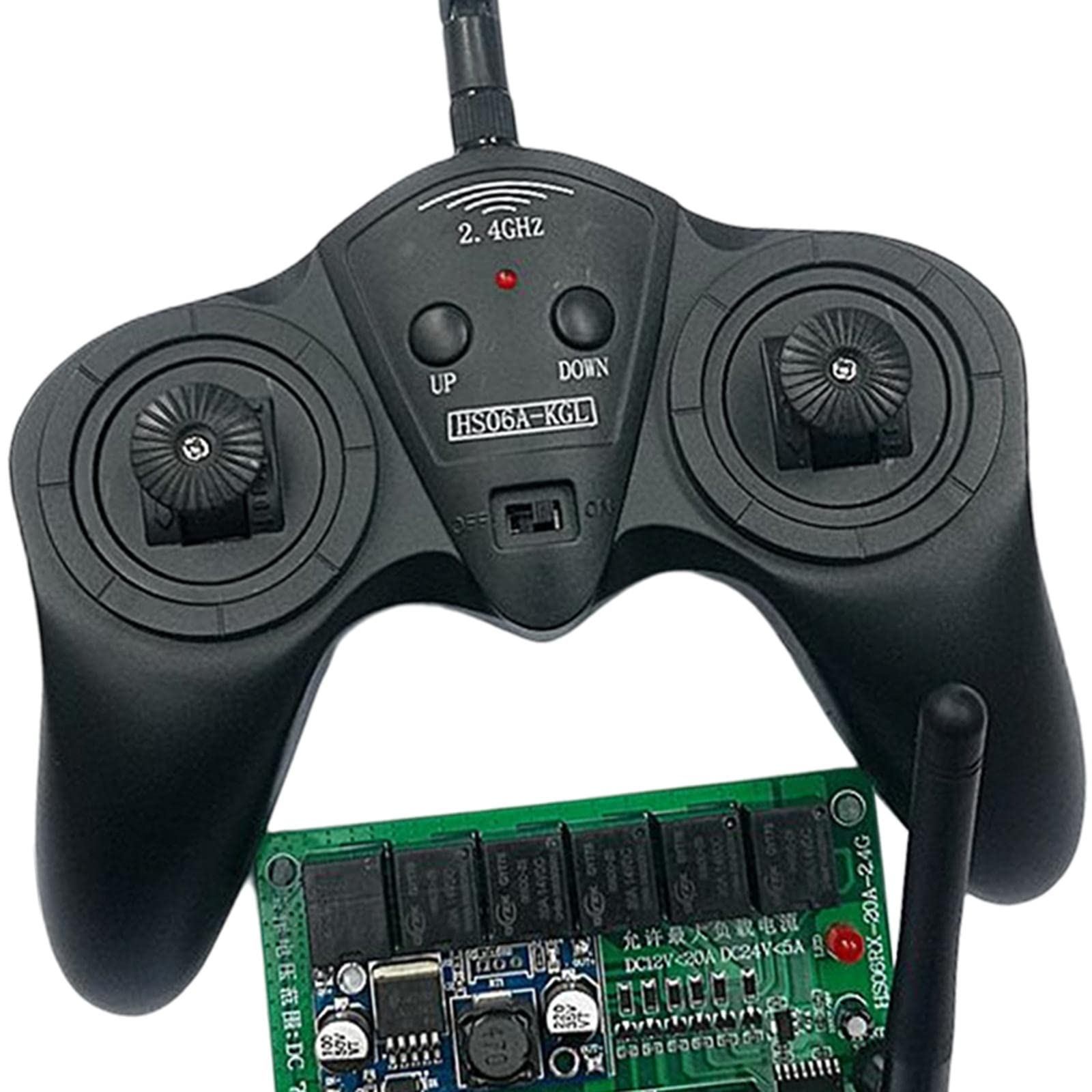 Oshhni Módulo Receptor Inalámbrico para Control Remoto RC, 2.4G 6 Canales, Múltiples Funciones, Plástico, Compatible con Coches de Control, B