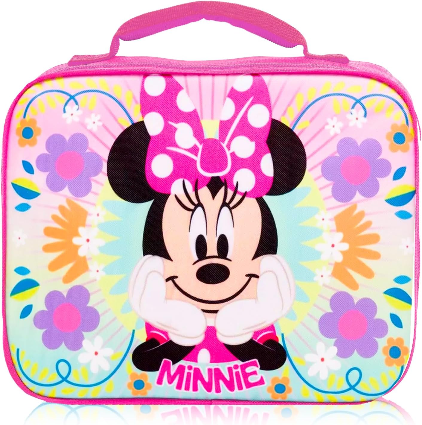 Minnie Mouse Lunchbox for Girls School Bundle w/ Insulated Lunch Bag + More