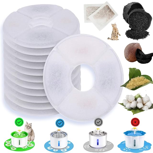 Foto 7 de 8 de iBest UK - Filtros de fuente de agua para gatos con capas purificadoras de 5 pasos e iones de carbón activado…