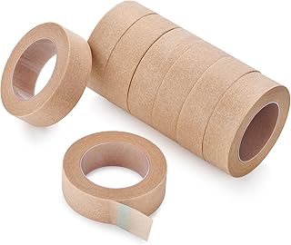 AHHALFFY 8 Rolls Nose Tape for Rhinoplasty Shaping, Micropore Tape, Paper Tape Medical Sensitive Skin, Flexible Surgical Bandages, First Aid Bandages for Wound Injuries Swelling (0.5 in x 10 yds)