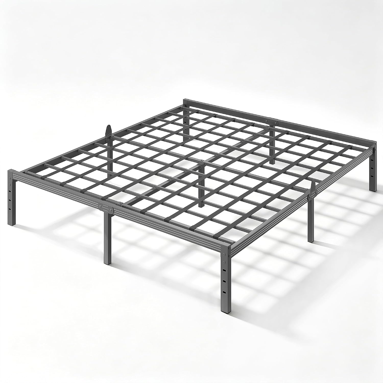 ZIYOO 14 inch Twin Metal Bed Frame for Bedroom, Guest Room & College Dorm, Heavy Duty Platform Bed with Sag-Resistant Support, No Box Spring Needed, Anti-Slip Steel Structure, Easy Assembly, Black