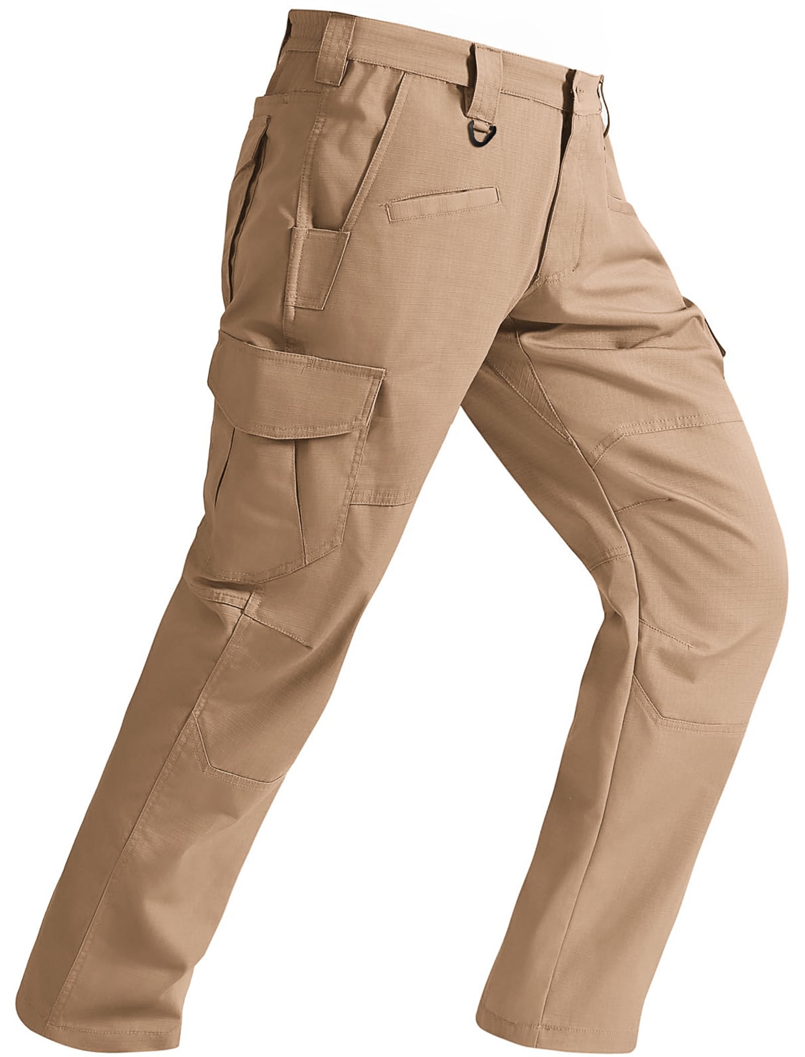 Elainone Cargohose Herren Arbeitshose Männer Stretch Outdoor Wanderhose Wasserdicht Ripstop mit 10 Taschen