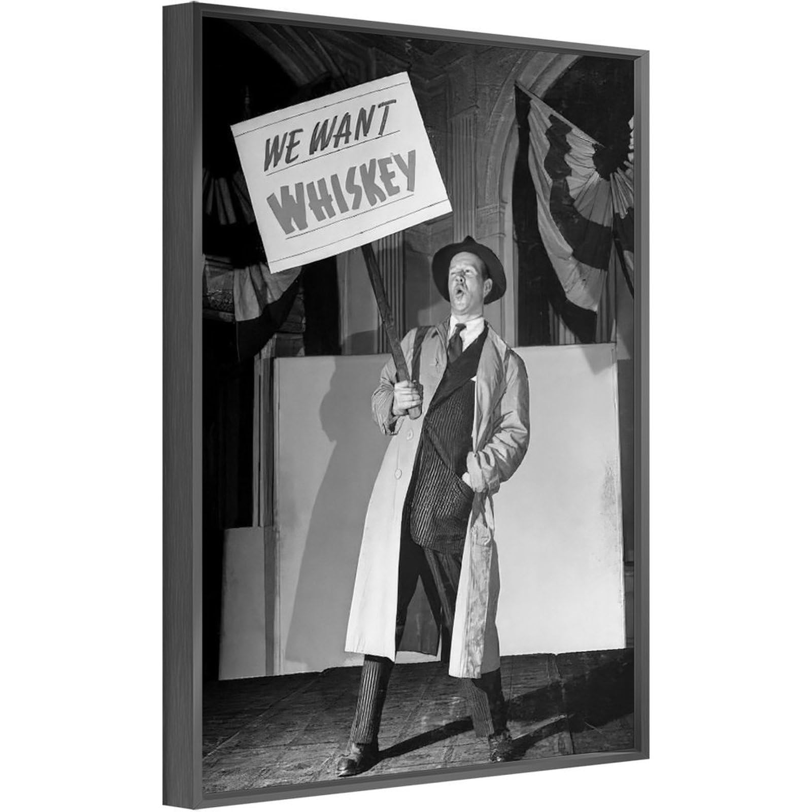 Amazon.com: UXCBIA We Want Whiskey, Vintage Prohibition, Black And