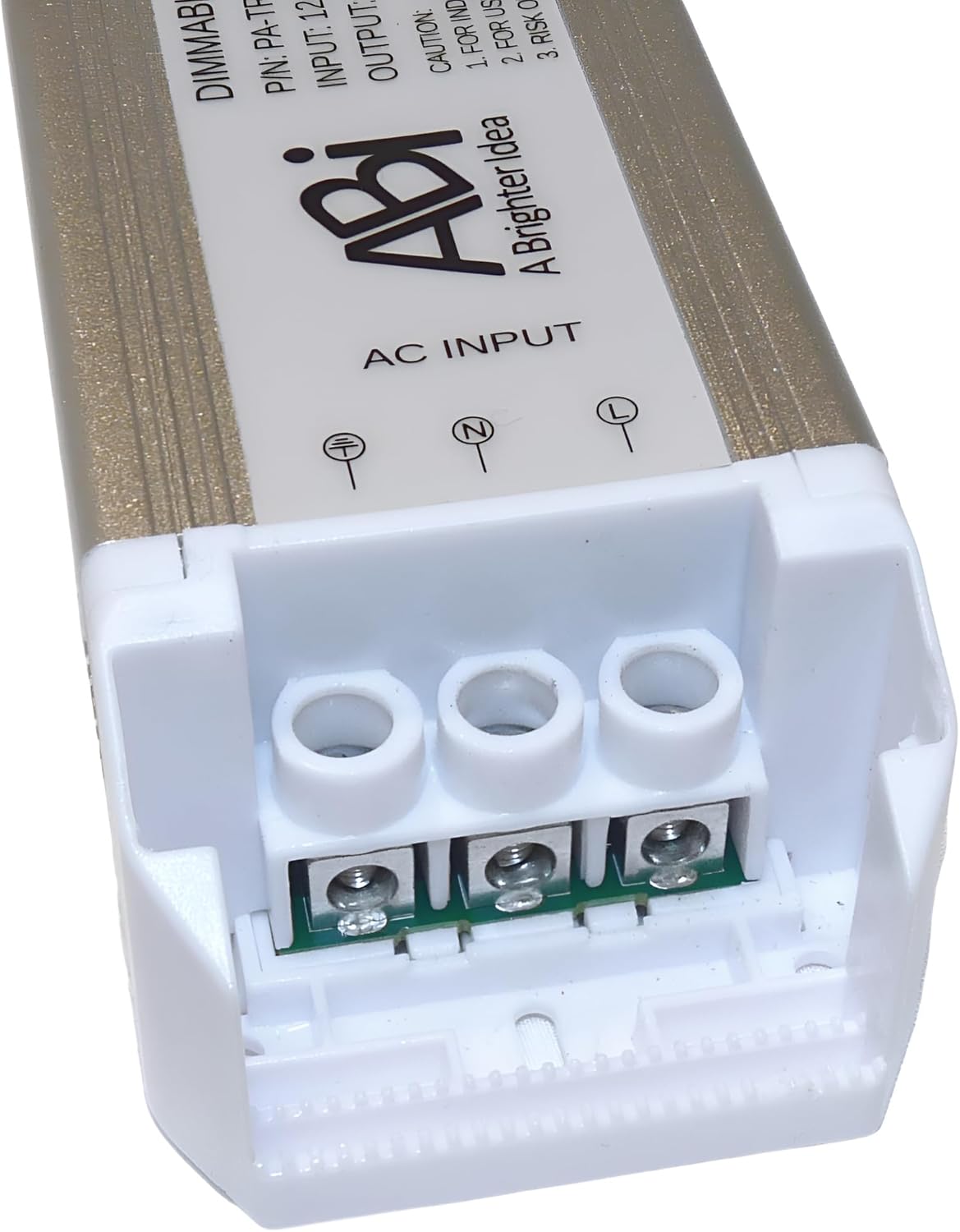ABI 12V 60W Power Supply Driver TRIAC Dimmable Transformer for LED Flexible Strip Light (Works with Standard Wall Dimmers)