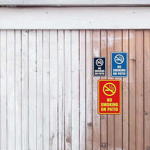 Miniatura 4 de Signs ByLITA Letrero redondo de retrato para patio con cinta adhesiva, se monta en cualquier superficie, resistente a la intemperie, uso