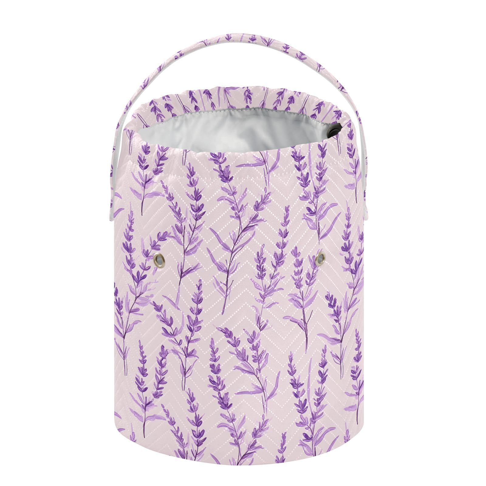 Yarn Storage Bag Small Crochet Bag Knitting Bag Organizer Lavender Purple Yarn Bags for Crocheting Basket