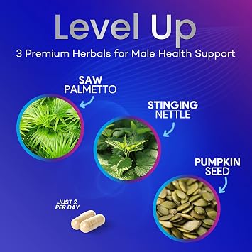 Prostate Health Supplements for Men - 3X Strength with Saw Palmetto Blend Stinging Nettle Root & Pumpkin Seed Support Complex - Supports Bathroom Trips Prostate & Urinary Health - 120 Capsules