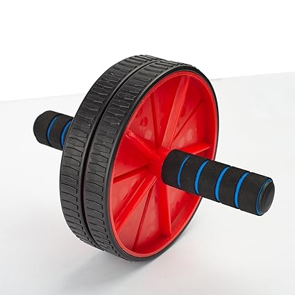 ab wheel roller | ab wheel roller for men | ab wheeler | ab wheel roller for women | ab wheel evolutive full body workout Home Gym Tool for Slim and Fit Body (Color may Vary, Pack of 1) (Red)